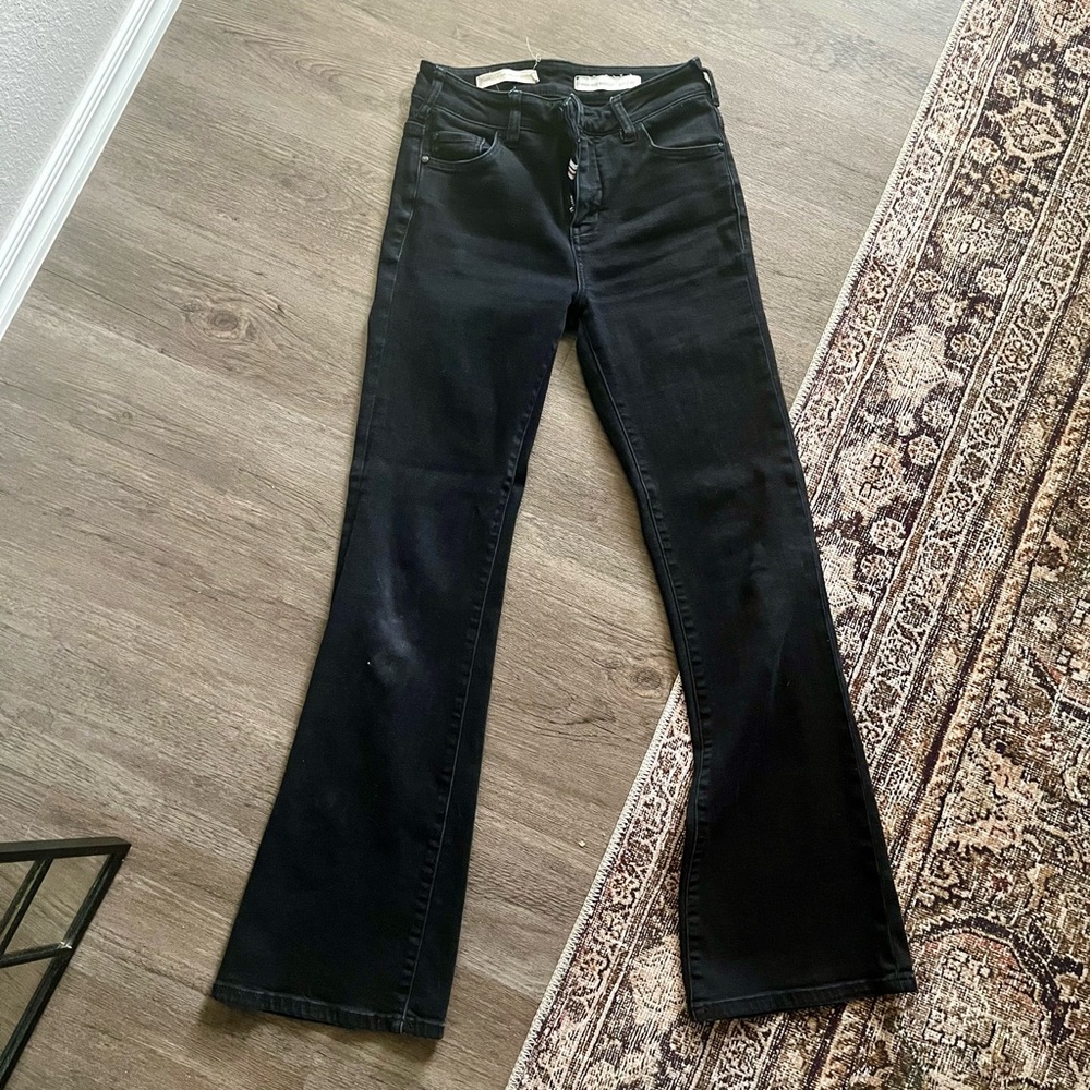 Pilcro Anthropologie Black Bootcut Jeans